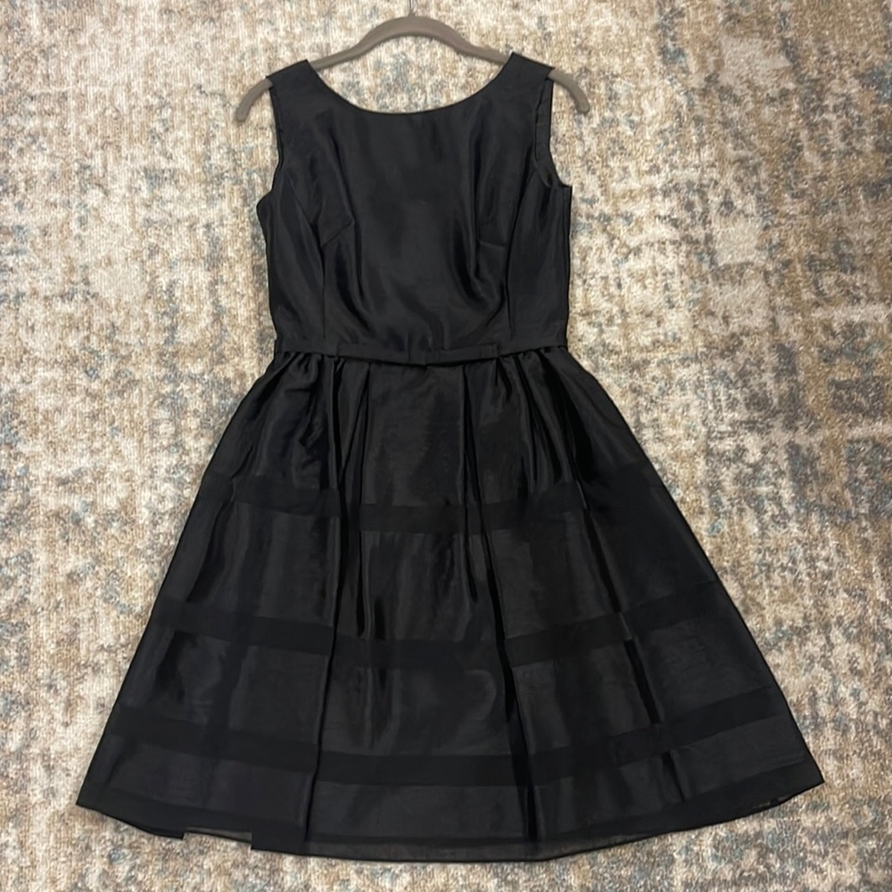 “Taylor” A-Line Black Cocktail Dress